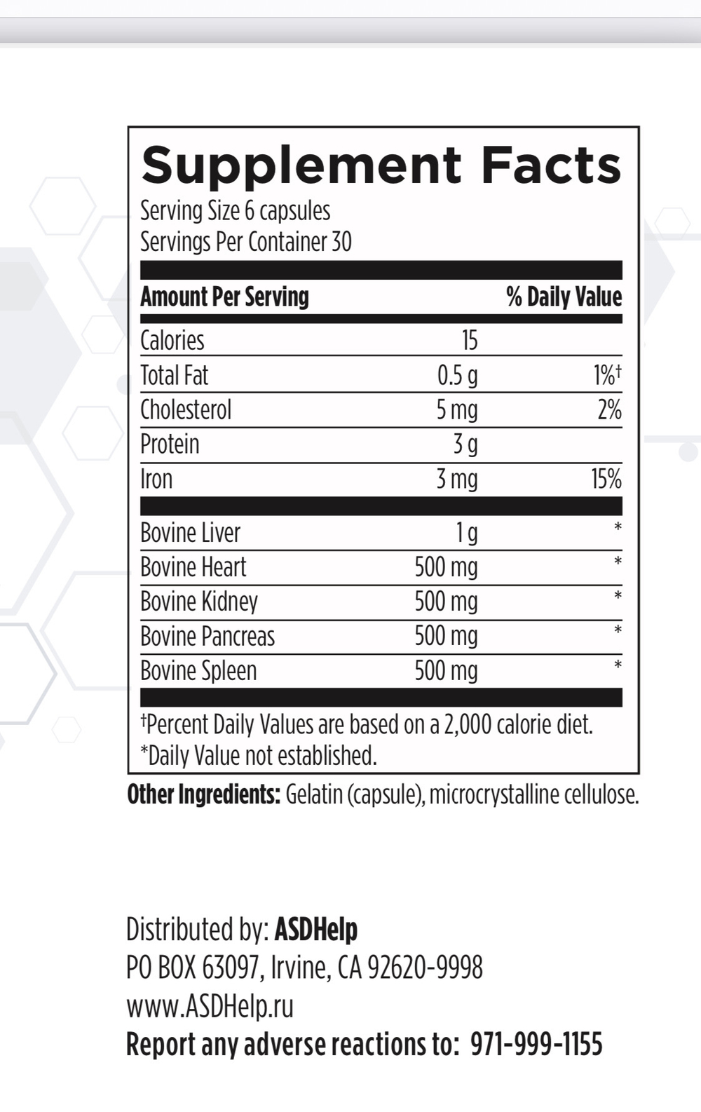 Beef Organs (Liver, Heart, Kidney, Pancreas, Spleen)