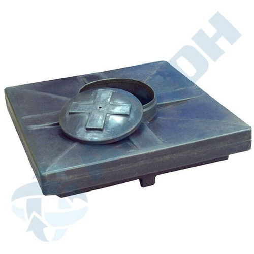 Бак для душа Анион 200 л. горизонтальный (1000x1000x410см;черный) - арт.559459