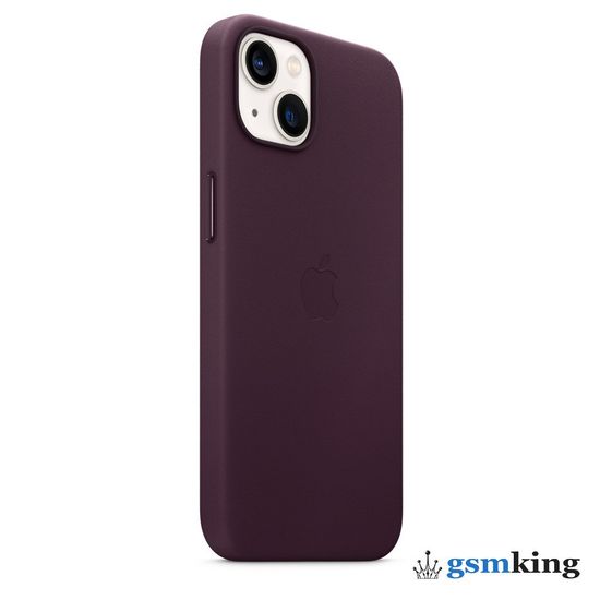 Apple Leather Case with MagSafe iPhone 13 Dark Cherry «Тёмная вишня» MM143ZE/A
