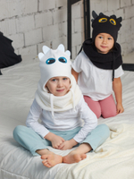 Шапка весенняя/осенняя вязаная БЕЗЗУБИК (Черный)