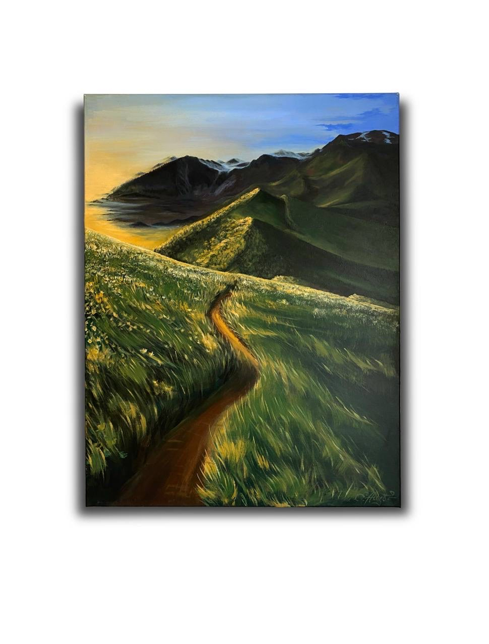 Тропа на рассвете (принт)