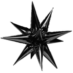 Шар фольгированный Звезда 3D 127 см (Черный)