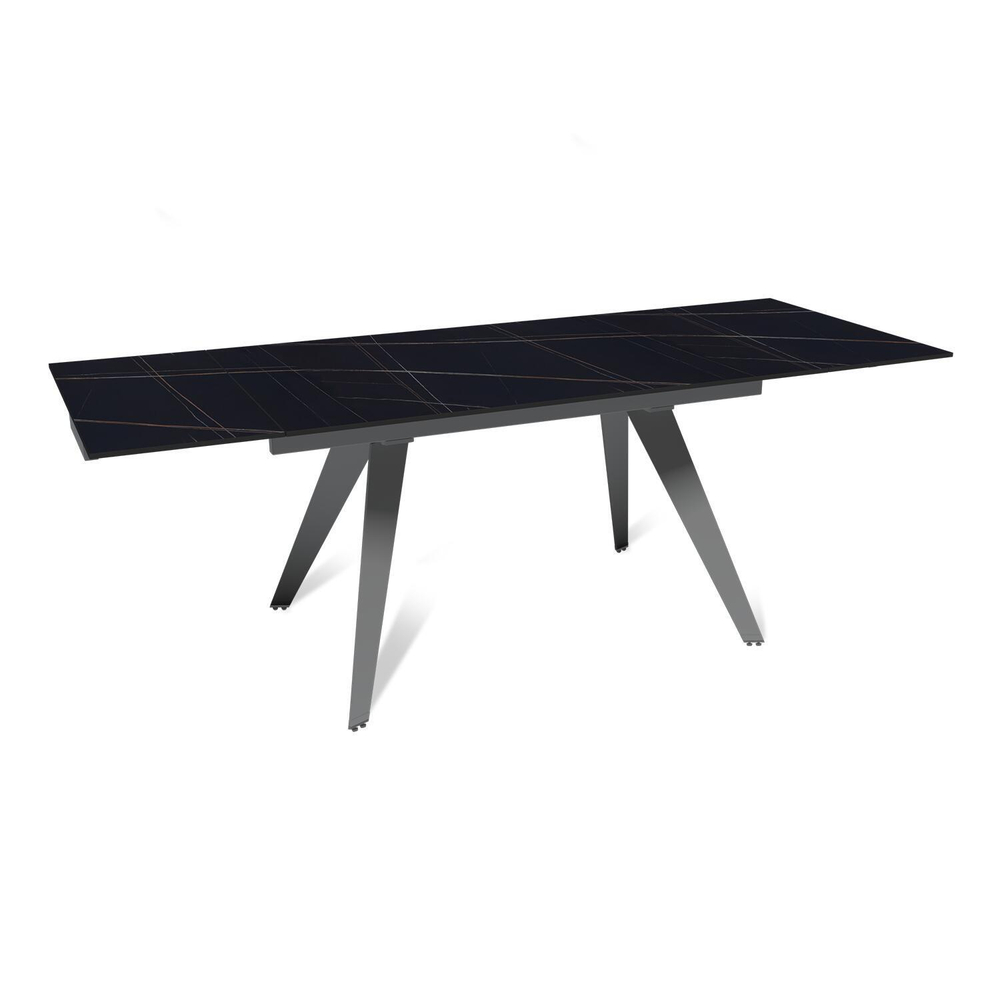 Стол раскладной Rhein (140+40+40), керамика матовая Blackgold