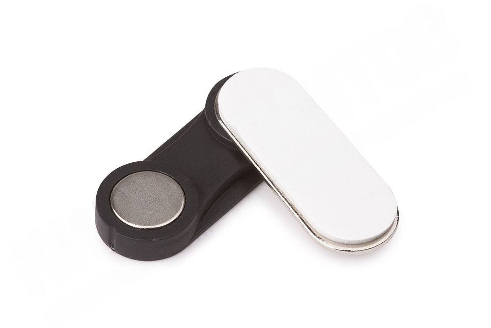 Магнитный бейдж пластик 33х12 (9,5х2,5)