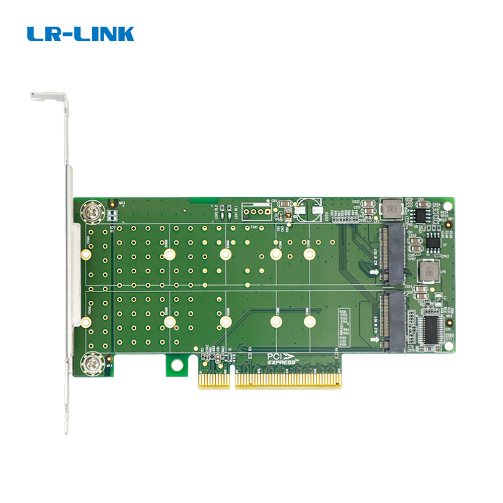 Двухпортовая плата-переходник LR-LINK LRNV95N8 на Dual M.2
