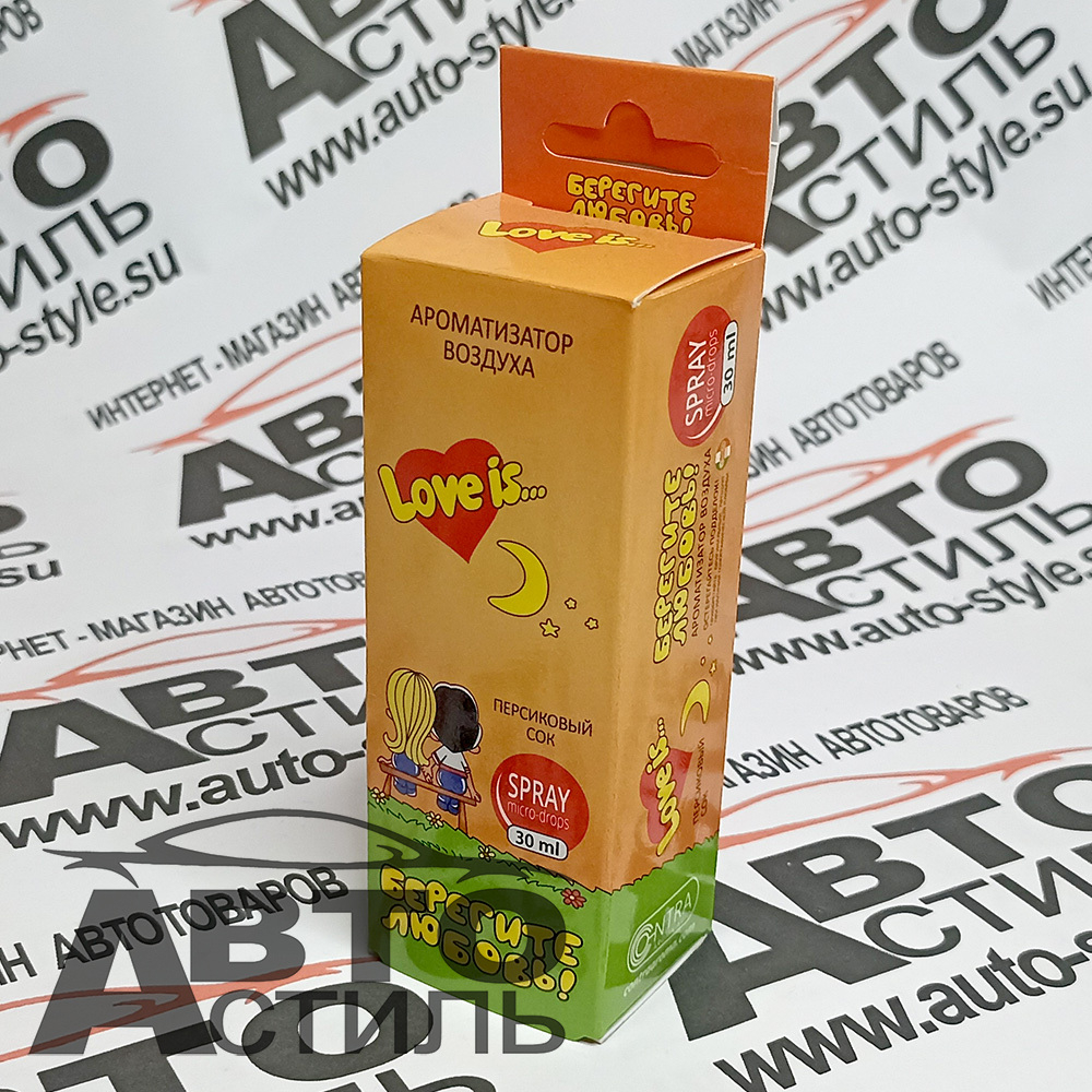 Ароматизатор спрей-картон Contra  30мл Love is  (персиковый сок)