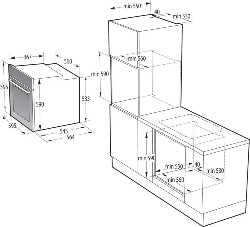 Электрический духовой шкаф Gorenje BO6725E02WG