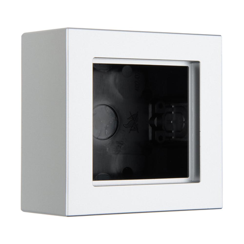 Коробка для накладного монтажа 1-местная LIREGUS EPSILON PMD-001.E/Mt, металлик