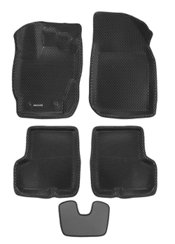 Коврики салона для NISSAN Terrano (2015-) Euromat 3D EVA черные Арт EM3DEVA-004209