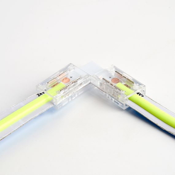Соединитель угловой 10мм для ленты COB LS530, LD178