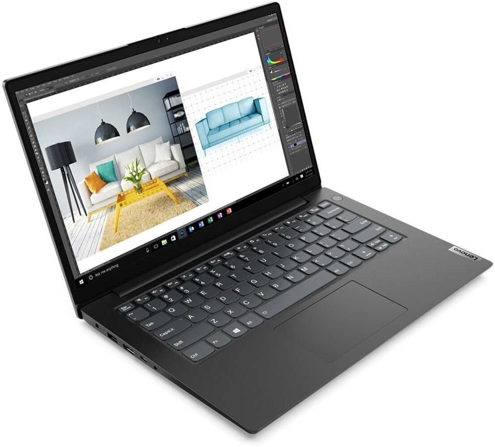 Ноутбук Lenovo V14 Gen 2 ITL (82KA001FRU) 14;(1920x1080)TN/ i3-1115G4(3ГГц)/ 4Гб/ 256Gb SSD/ UHD Graphics/ нет DVD/ Без ОС/ Черный