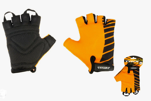 Перчатки TRIX nw  мужские, XXL, коротк. пальцы, гелев. вставки, дышащая лайкра/искусств. замша, оранжевые