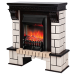 Каминокомплект Real Flame Stone AO-297 с очагом Fobos Lux Black RC