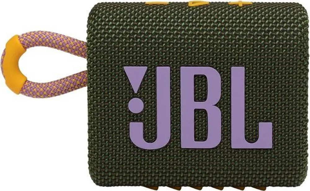 Колонка портативная JBL GO 3, 4.2Вт, зеленый [jblgo3grn]