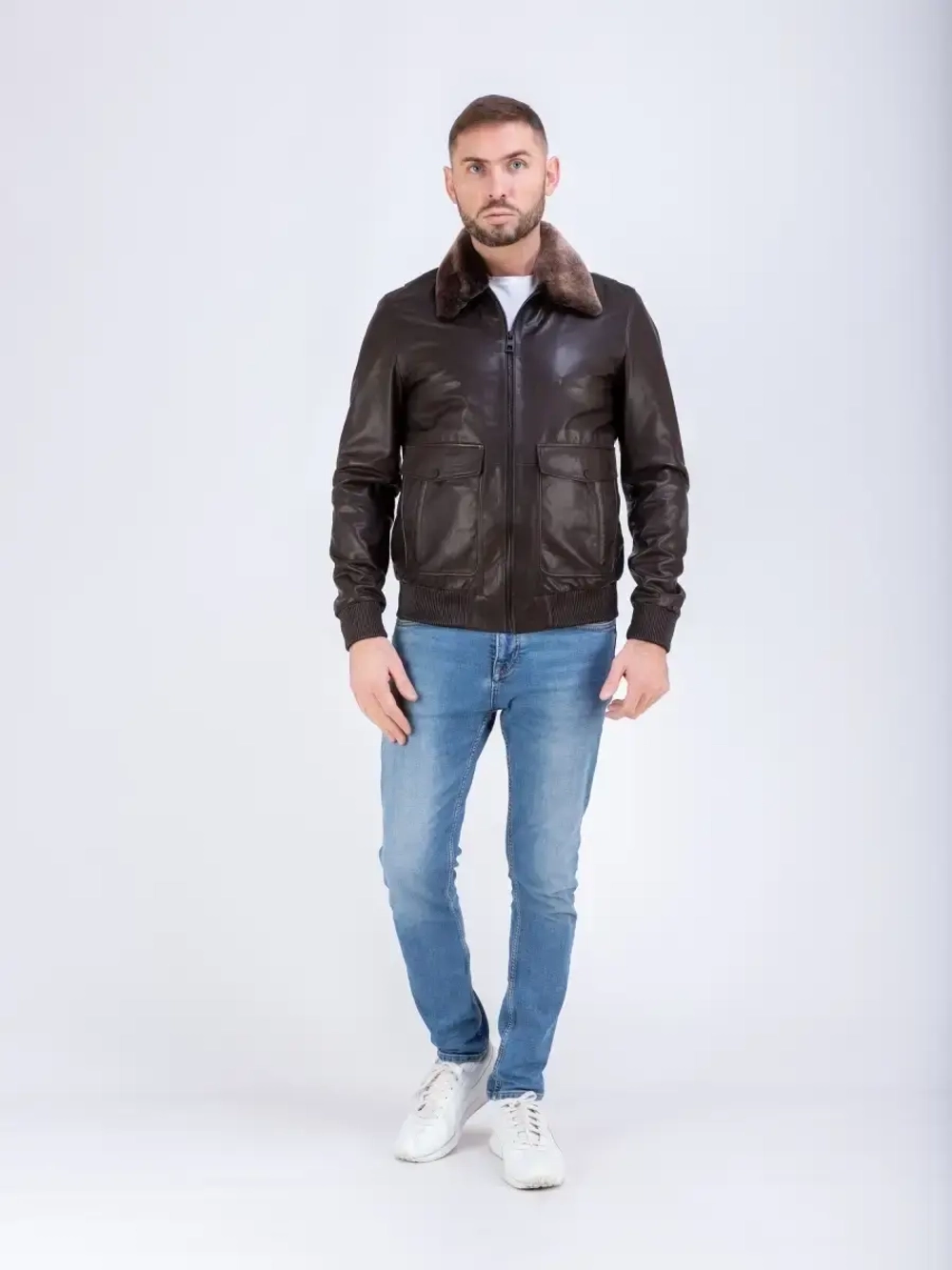 Куртка кожаная из натуральной кожи