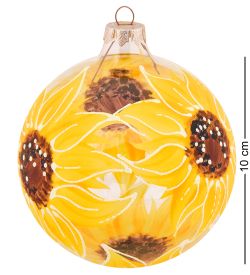 НФШ-1720 Ел.украшение Шар «Подсолнух» 100 мм