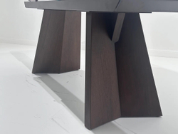 Стол BRIAN 200 MATTE PANDORA керамика на стекле/ Орех, ®DISAUR