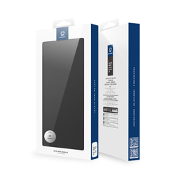 Чехол книжка из кожи черного цвета для OnePlus Nord 6, серия Skin Pro Series от Dux Ducis