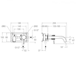Встраиваемый смеситель для раковины 19 см ODISEA JOYA 592101OC золото