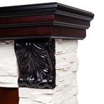 Каминокомплект Real Flame Dublin Lux AO с очагом Fobos Lux Black (без пульта)