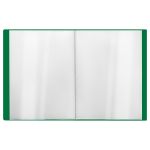 Папка с 10 вкладышами, Стамм Стандарт, 600мкм, корешок 9мм, зеленая