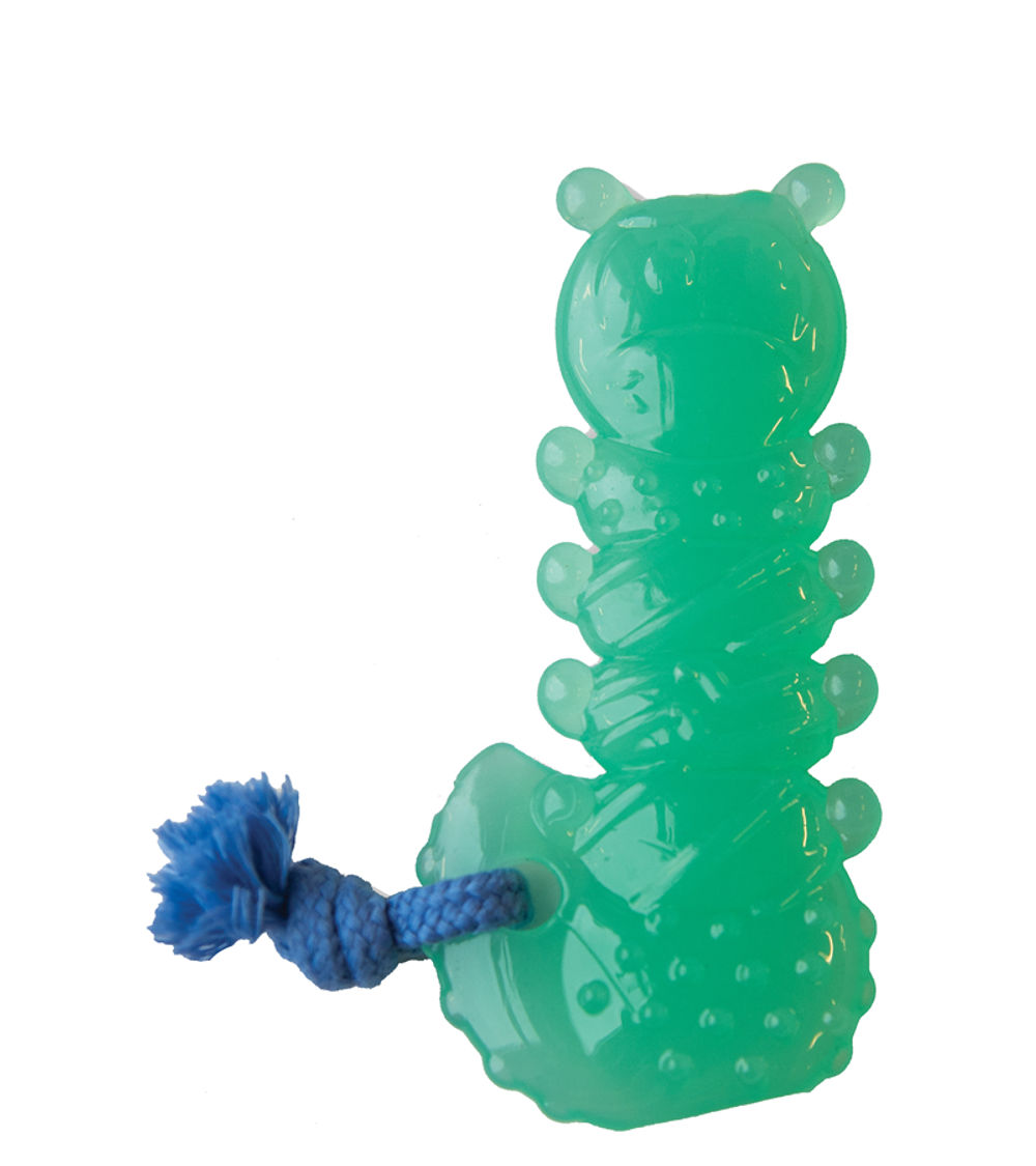 Petstages Игрушка для собак Mini "Орка гусеница" 12см