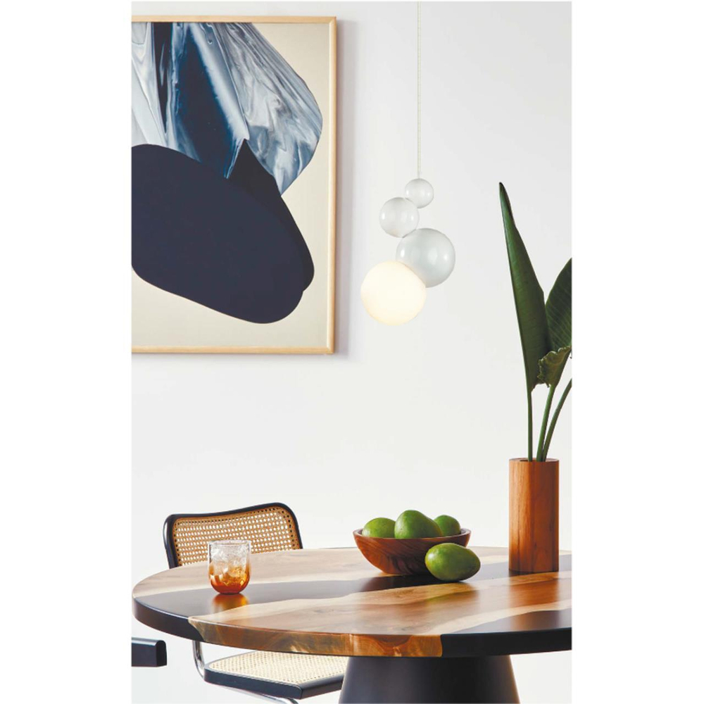 6565/1A MODERNI LN25 118 белый/белый матовый/металл/стекло Подвес E27 1*40W 220V BLASEN