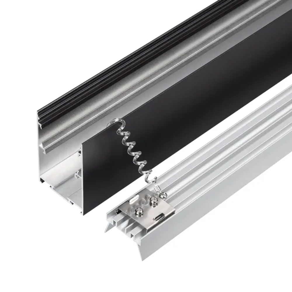 Профиль LINE-5075-HONEYCOMB-2000 BLACK (Arlight, Алюминий) 044874