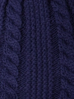 Шапка детская вязаная демисезонная на завязках