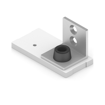 Заглушка для двухполозной верхней направляющей, белый матовый (AL) (AS0026) Aristo