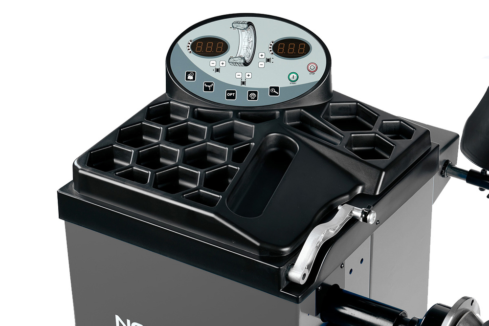 NORDBERG (4523N1(G)) Станок балансировочный с автоматическим вводом двух параметров, лазером и автостопом, серый