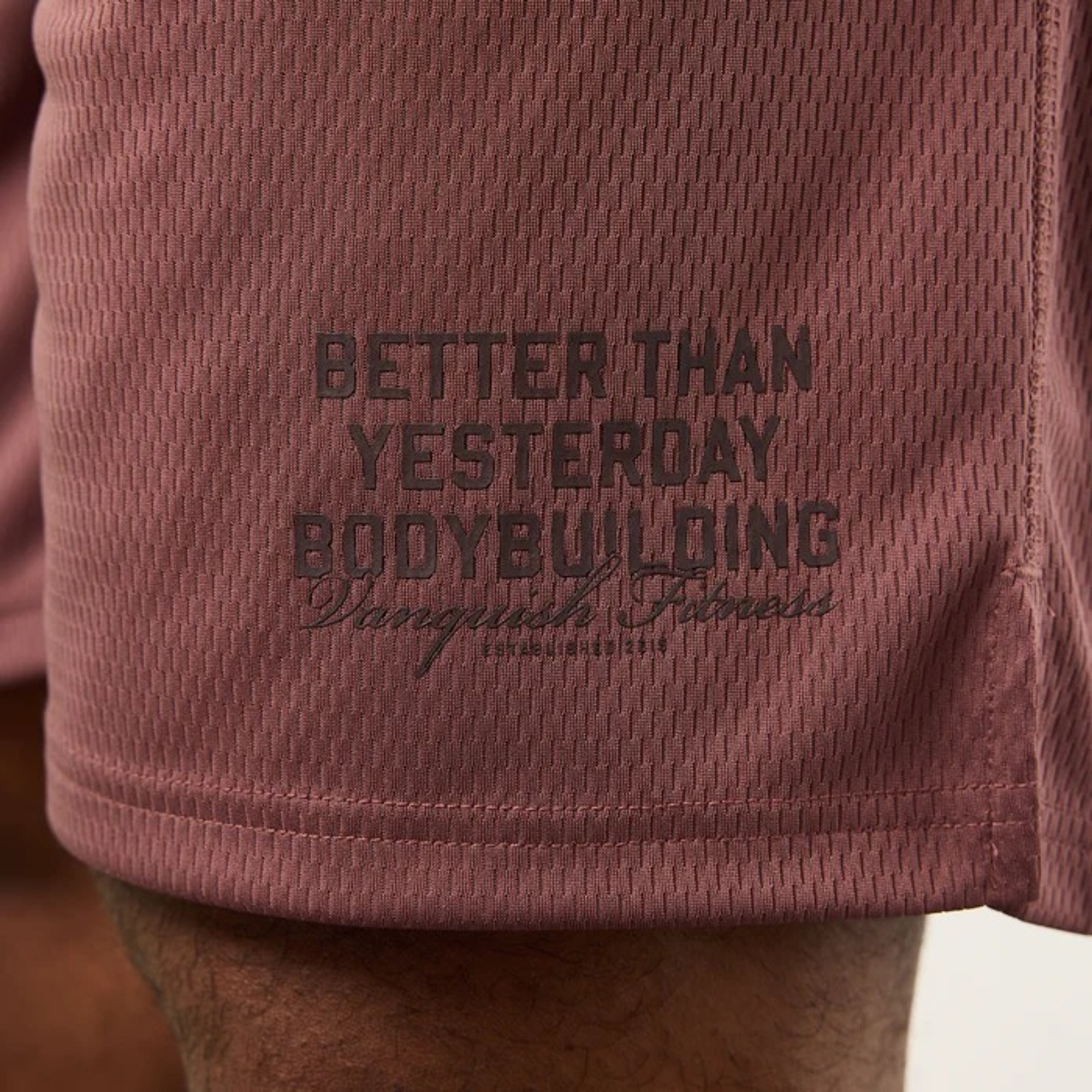 Шорты VANQUISH Bodybuilding Mesh Shorts Dark Mauve