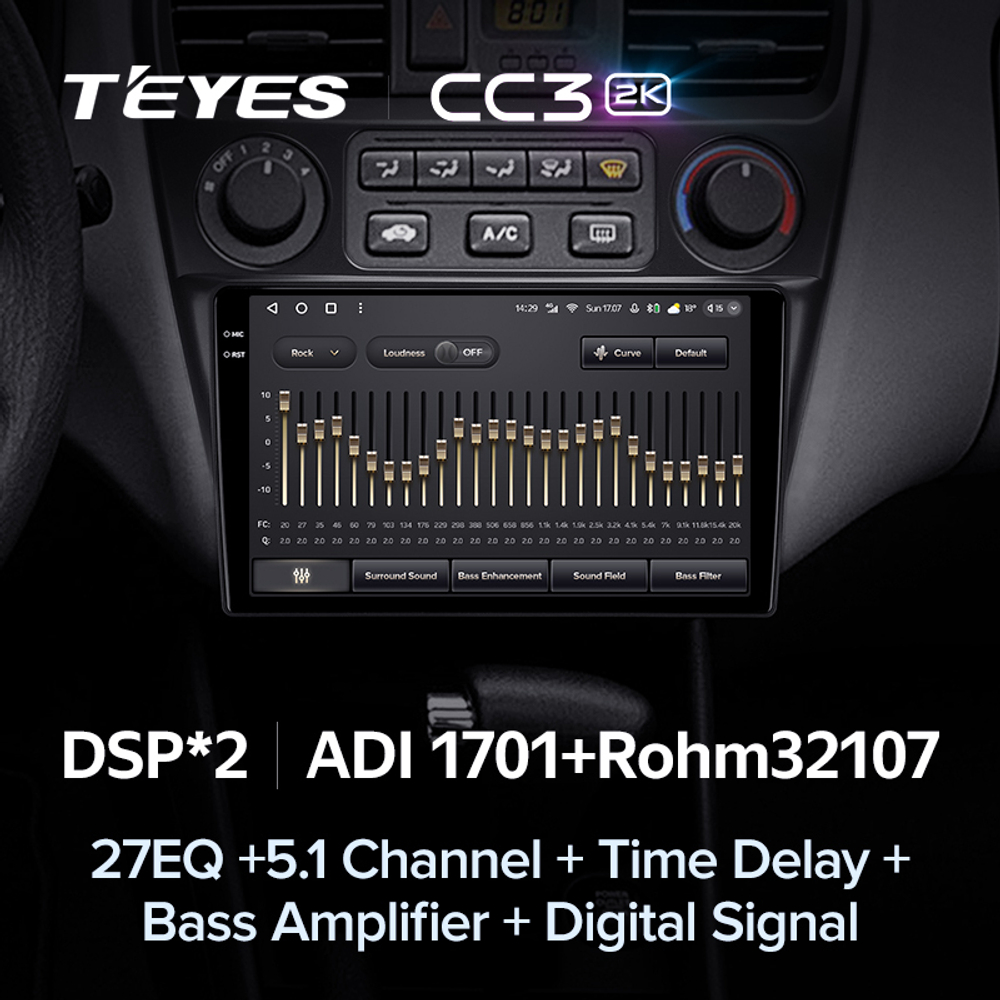 Teyes CC3 2K 9"для Honda Accord 6 1997-2002