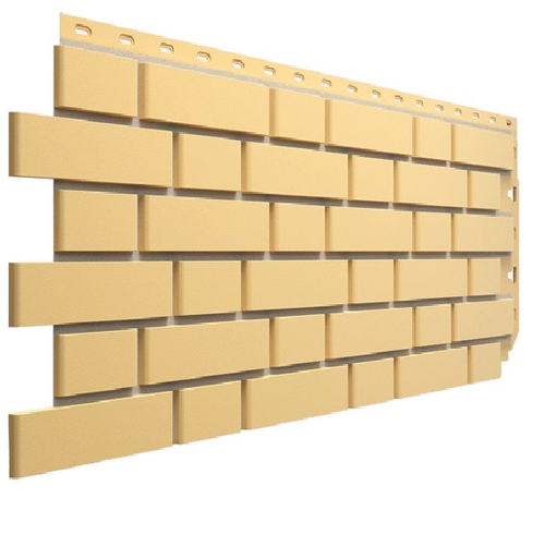 Панель фасадная Docke Флемиш жёлтый 1095х420 мм