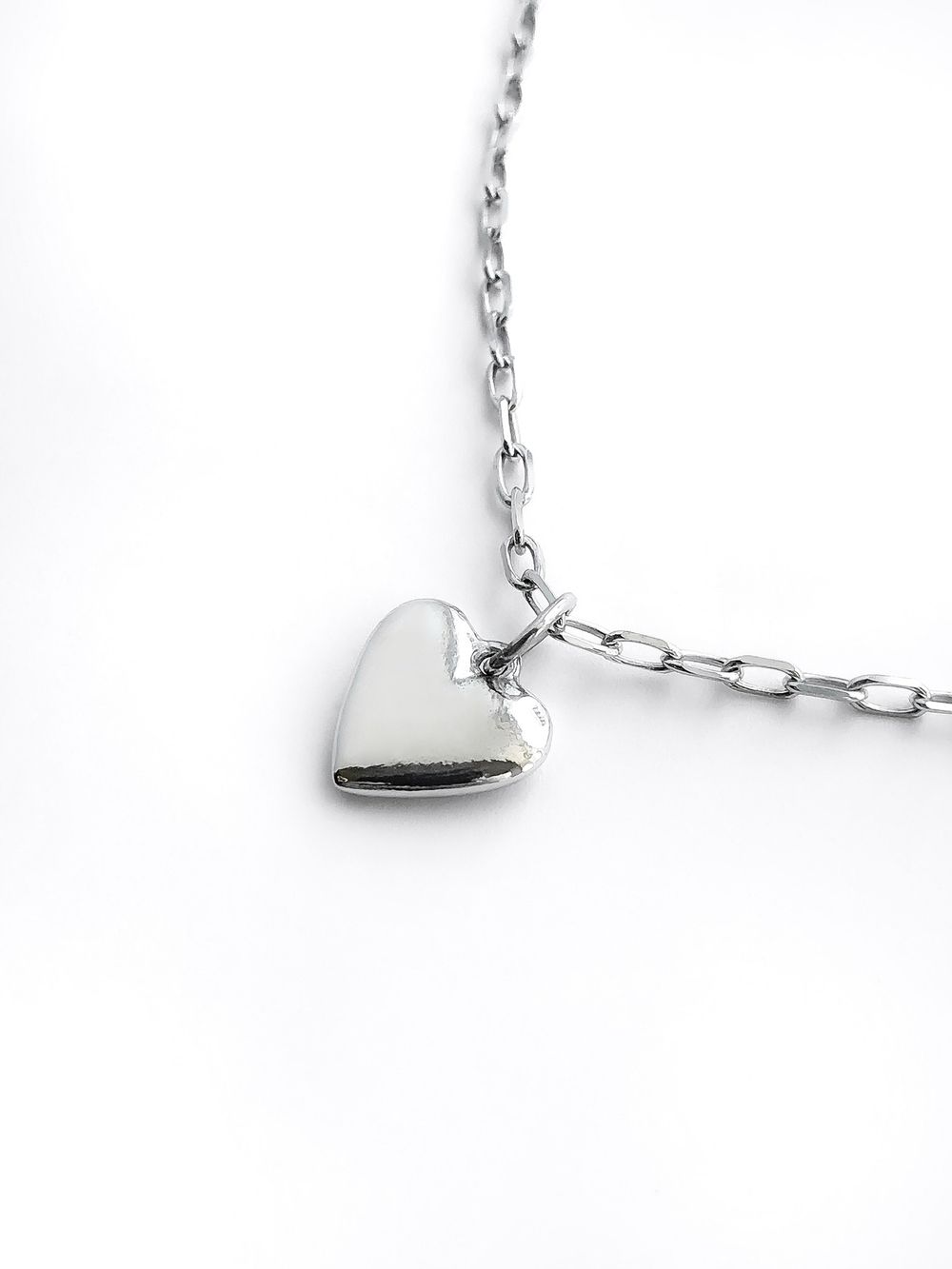 Колье с сердцем Bubble
