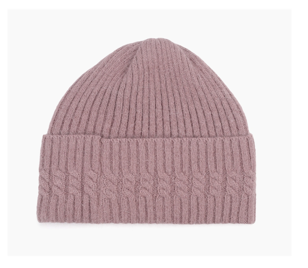 Женская шапка DBR 56-580117 розово-серый