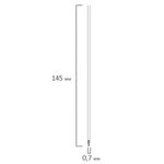 Стержень шариковый масляный BRAUBERG, 145 мм, СИНИЙ, игольчатый узел 0,7 мм, линия письма 0,3 мм, 170213