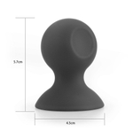 Черные силиконовые присоски на соски Bondage Fetish Silicone Comfort Nipple Suckers (Цвет: черный)
