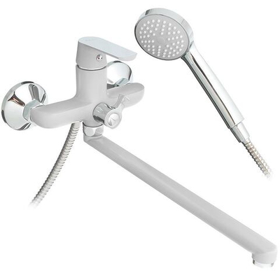 Смеситель для ванны, Frap, с картриджем, бел, F2231