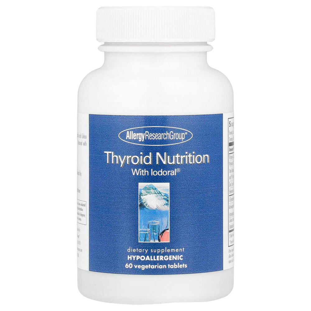 Allergy Research Group, Thyroid Nutrition, средство с Iodoral® для щитовидной железы, 60 вегетарианских таблеток