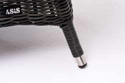 "Равенна" кофейный стол из искусственного ротанга, цвет графит