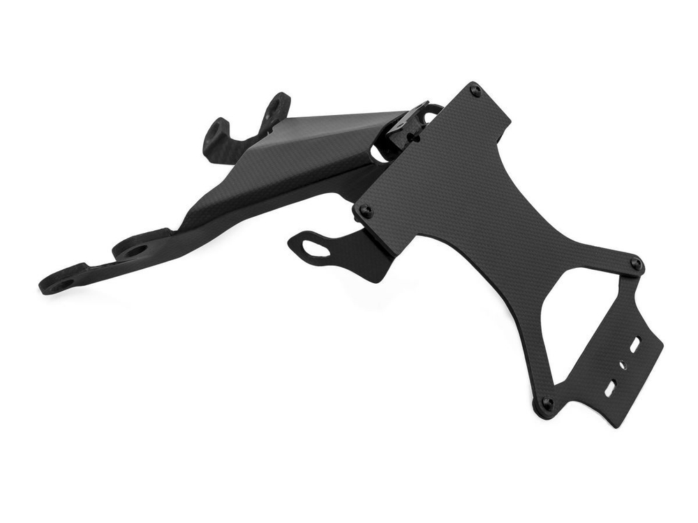 ZA969 CNC RACING PLATE HOLDER ADJ. CARBON MATT (M 821, M 1200)