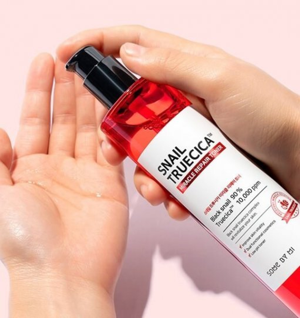 Восстанавливающий тонер с муцином чёрной улитки Some By Mi Snail Truecica Miracle Repair Toner