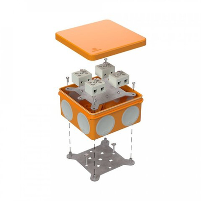 Коробка огнестойкая для о/п 60-0300-FR10.0-8 Е15-Е120 100х100х50 двухкомпонентная Промрукав