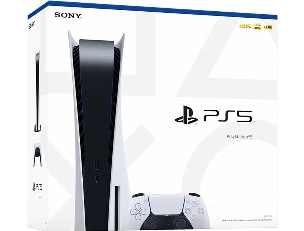Игровая приставка Sony PlayStation 5 (Япония CFI-1200A) с дисководом, беспроводной контроллер DualSense в комплекте