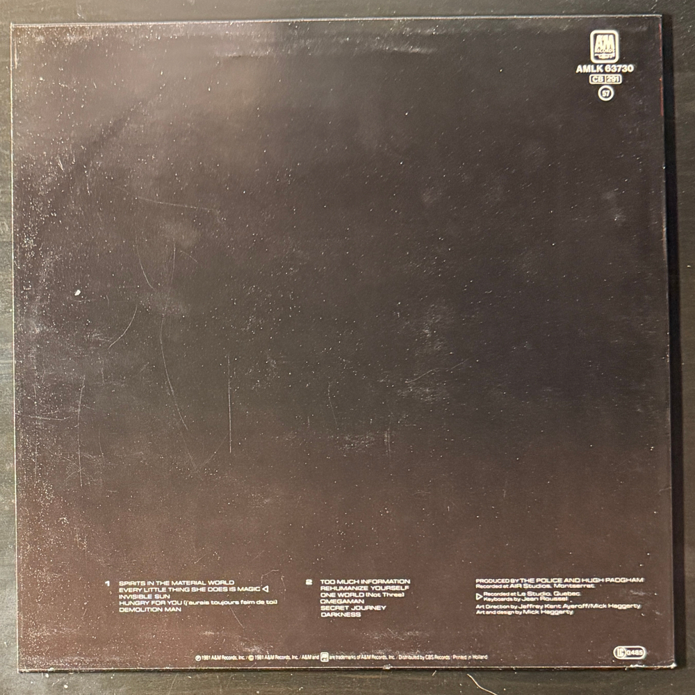 The Police - Ghost In The Machine (Голландия 1981г.)