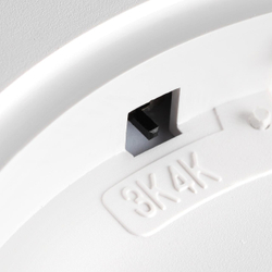 7661/32L MITRA LED SN 555 Светильник пластик/белый LED 32Вт 3000/4000K D400 IP40 OMEGA WHITE