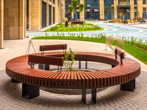 Скамья Дуга со спинкой