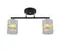 07275/2 BLACK+CHROME (4) Люстра (RL) #