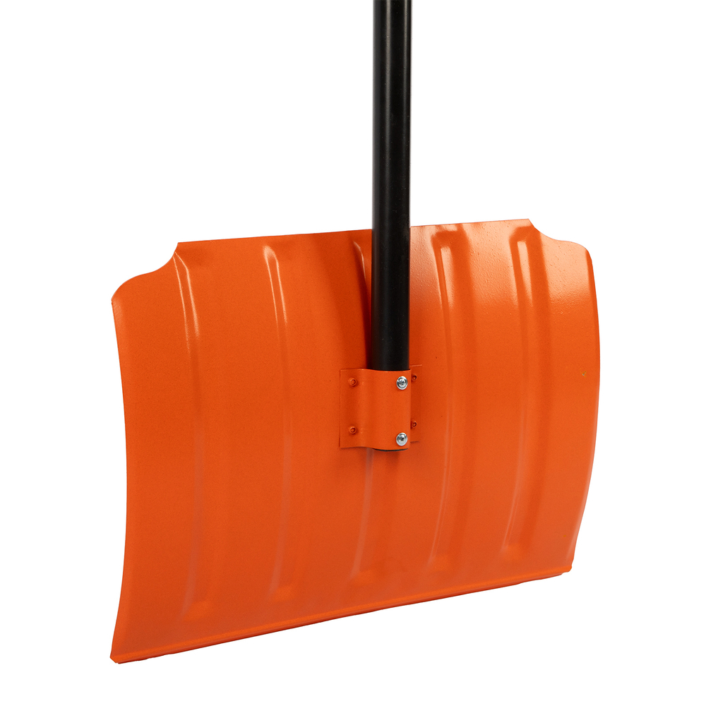 Лопата для уборки снега стальная, 470х335х1335 мм, стальной черенок, Сибртех